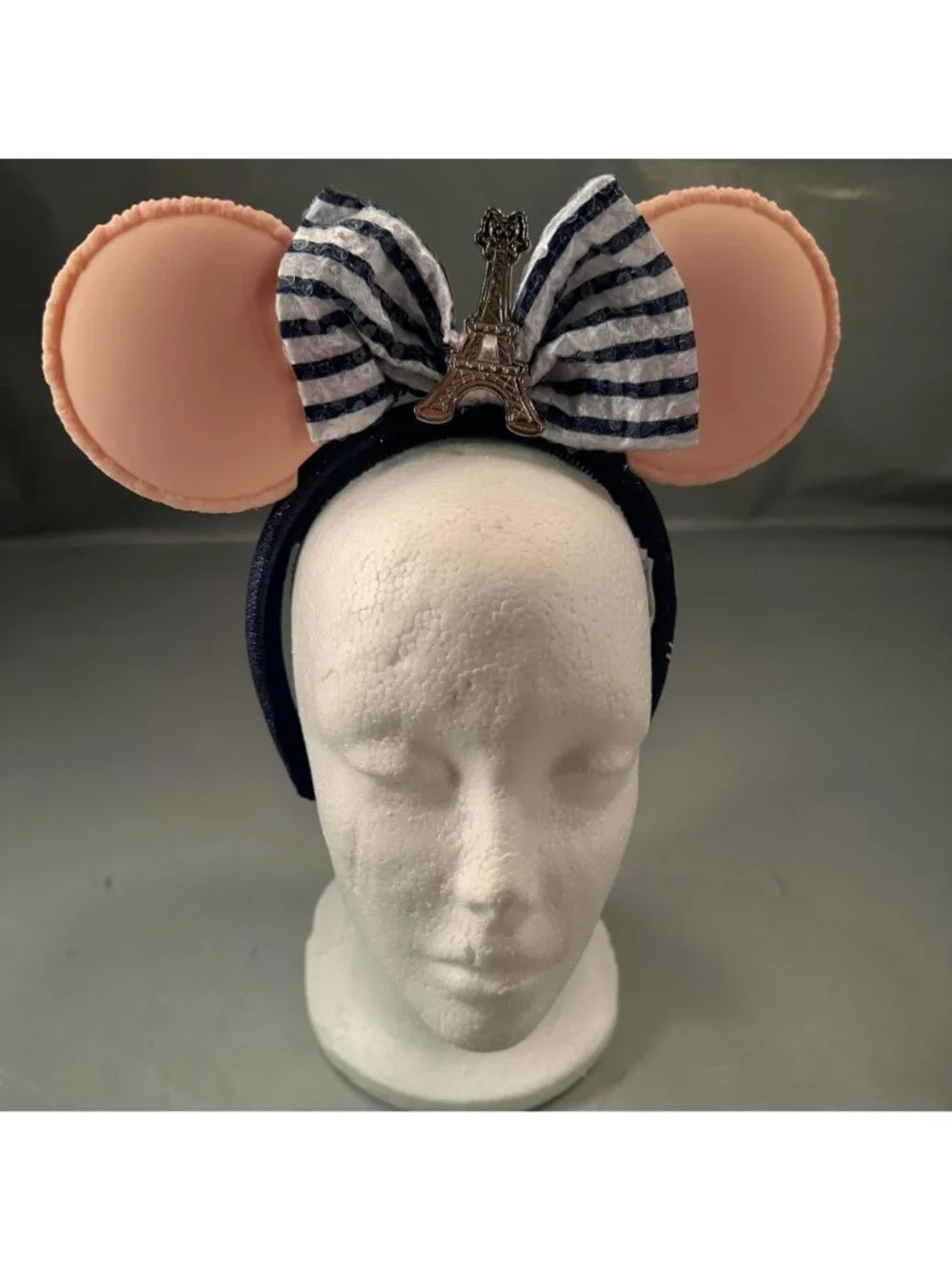 Disney Paris Epcot France Minnie Ears Macaron Headband Eiffel Tower Bon Appetit